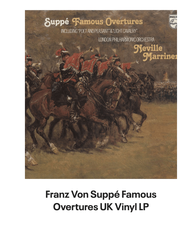 List of products:  Original Soundtrack A Nightmare On Elm Street 5 - The Dream Child UK Vinyl LP Original Soundtrack Solaris: Original Motion Picture Score - Sealed UK Picture disc LP Ludwig Van Beethoven Symphony No. 6 in F Major Pastoral - 2nd UK Vinyl LP Yair Elazar Glotman Emanate - Sealed UK Vinyl LP Dmitry Evgrafov Comprehension Of Light - Sealed UK Vinyl LP Aram Khachaturian Masquerade Suite / The Comedians - 180gm US Vinyl LP Franz Von Suppé Famous Overtures UK Vinyl LP Johann Strauss II (1825-1899) Waltzes - 180gm US Vinyl LP Original Soundtrack The Exorcist Japanese Vinyl LP Original Soundtrack Upgrade - 180gm Blue Translucent with Red Color-in-Color Vinyl + Obi US Vinyl LP Original Soundtrack Oblivion - Gray  White Swirl Vinyl - Sealed US 2-LP vinyl set Original Soundtrack A Nightmare On Elm Street 4: The Dream Master - VG German Vinyl LP Original Soundtrack Stand By Me (Original Motion Picture Soundtrack) Japanese Vinyl LP Original Soundtrack Full Metal Jacket Japanese Vinyl LP Wolfgang Amadeus Mozart Symphony No. 29 In A, K.201 / Symphony No. 49 In F Minor, La Passione UK Vinyl LP Original Soundtrack Bye Bye Birdie UK Vinyl LP Richard Clayderman Rêveries UK Vinyl LP Chicago Symphony Orchestra Iberia / Alborado Del Gracioso / Valses Nobles Et Sentimentales US Vinyl LP Chicago Symphony Orchestra Pines Of Rome / Fountains Of Rome - 180g US Vinyl LP Chicago Symphony Orchestra 1812 Overture / Fingals Cave Overture / Mephisto Waltz / Tragic Overture US Vinyl LP Chicago Symphony Orchestra Festival - 180g - sealed US Vinyl LP Chicago Symphony Orchestra The Reiner Sound - 180g US Vinyl LP Thoinot Arbeau LOrchésographie De Thoinot Arbeau French Vinyl LP Original Soundtrack Some Kind Of Wonderful US Vinyl LP Original Soundtrack Thumper - Red Vinyl US Vinyl LP Original Soundtrack Jumanji: Welcome To The Jungle - 180gm Flaming Vinyl UK 2-LP vinyl set André Previn Double Play! US Vinyl LP The Philharmonia Orchestra Elgar: The Enigma Variations / Vaughan Williams: Fantasia On A Theme By Thomas Tallis UK Vinyl LP Victoria De Los Angeles Canteloube: Songs Of The Auvergne / Chausson: Poèm De LAmour Et De La Mer UK Vinyl LP Franz Joseph Haydn Two Paris Symphonies German Vinyl LP