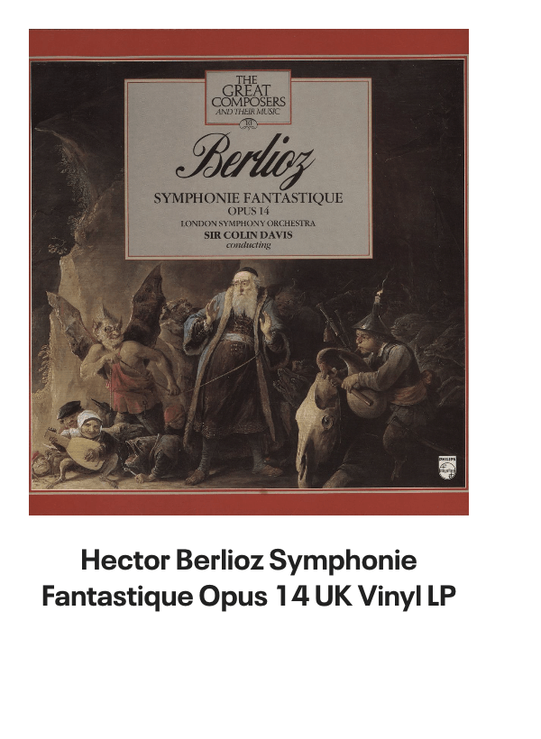 List of products:  Edward Elgar Elgar Orchestral Music UK Vinyl LP Claude Debussy Etudes - Sealed UK Vinyl LP Original Soundtrack The Warriors US Vinyl LP Original Soundtrack Night Of The Living Dead - 180gm Grey Marble Vinyl US 2-LP vinyl set Original Soundtrack The Greasy Strangler - 180gm Pink With White Splatter Vinyl US Vinyl LP Original Soundtrack Creed - 180gm Red, White  Blue Tri-Colour Vinyl US 2-LP vinyl set Wolfgang Amadeus Mozart Frederica von Stade sings Mozart-Rossini opera Arias Dutch Vinyl LP Original Soundtrack The Matrix Resurrections US 2-LP vinyl set Original Soundtrack Death Stranding (Original Score) - 180gm Clear w/ Gold, Black  Red Splatter - Sealed US 3-LP vinyl set Original Soundtrack Hollow Knight Piano Collections - 180gm Black  Silver Translucent Vinyl - Sealed US 2-LP vinyl set Igor Stravinsky Le Sacre Du Printemps UK Vinyl LP Igor Stravinsky The Firebird - Jeu De Cartes German Vinyl LP Vienna Philharmonic Orchestra Tales From The Vienna Woods - WB - DG UK Vinyl LP Original Soundtrack Get Out - 180gm Blue Marbled  White Vinyl US 2-LP vinyl set Original Soundtrack The Terminator - 180gm Marble Vinyl US 2-LP vinyl set Original Soundtrack The SpongeBob SquarePants Movie - Music From The Movie and More - Yellow Vinyl - Sealed UK Vinyl LP Original Soundtrack Prometheus - 180gm White With Grey Splatter Vinyl US 2-LP vinyl set Wolfgang Amadeus Mozart The Essential Mozart UK Vinyl LP Clifford Curzon Schubert: Piano Quintet in A Major, Opus 114 (The Trout) UK Vinyl LP Original Soundtrack Friday The 13th, Part I, II,  III US Vinyl LP Felix Mendelssohn Overtures including Midsummer Nights Dream, Opus 21 UK Vinyl LP Hector Berlioz Symphonie Fantastique Opus 14 UK Vinyl LP Hector Berlioz Symphonie Fantastique Opus 14 UK Vinyl LP Carl Orff Carmina Burana UK Vinyl LP Jacques Offenbach Gaite Parisienne / Faust - ballet music UK Vinyl LP