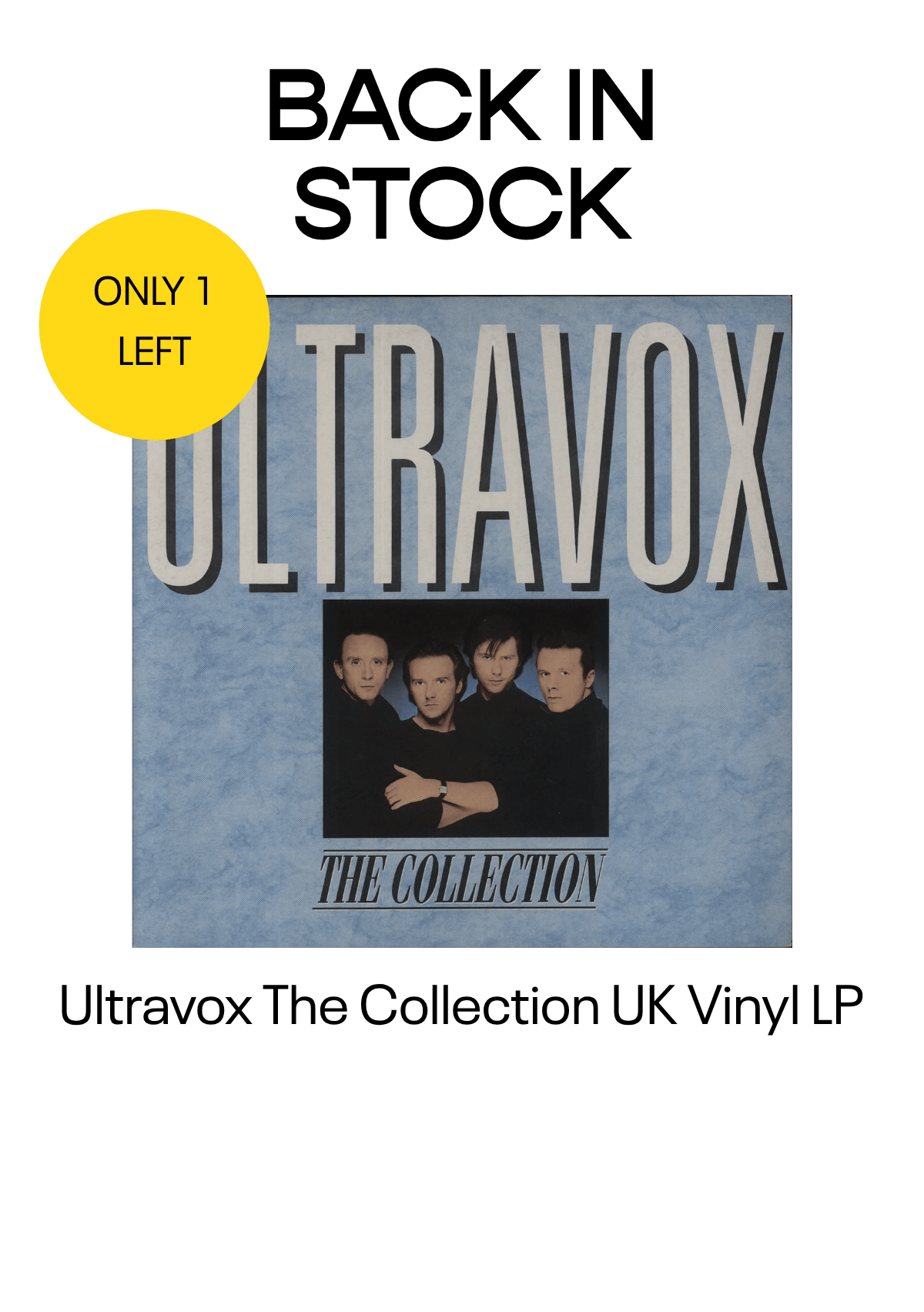  ONLY 1 LEFT Ultravox The Collection UK Vinyl LP BACK IN STOCK