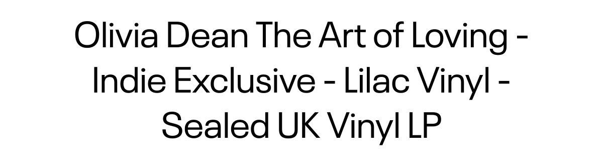  Olivia Dean The Art of Loving - Indie Exclusive - Lilac Vinyl - Sealed UK Vinyl LP