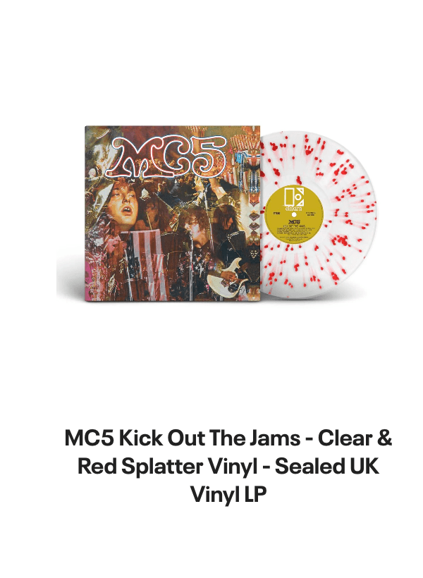 List of products:  The Yardbirds The Yardbirds Japanese Vinyl LP Rage Against The Machine Renegades - 180gm Red Vinyl - Number 005 UK Vinyl LP Hole Celebrity Skin - 180gm Yellow/Red Flame Vinyl - Sealed UK Vinyl LP The Limiñanas Crystal Anis - Sealed US Vinyl LP Steel Pole Bath Tub Butterfly Love + Merch Insert + Lyric insert US Vinyl LP Link Wray Bullshot UK Vinyl LP Puffy Areolas 1982: Dishonorable Discharge US Vinyl LP MC5 MC50 - 10 More - 50th Anniversary - 180 Gram Black Vinyl - Sealed UK Vinyl LP The Yardbirds Sonny Boy Williamson  The Yardbirds - 1st UK Vinyl LP Sonic Youth Goodbye 20th Century US 2-LP vinyl set The Fugs The Fugs Italian Vinyl LP Die Kreuzen Century Days UK Vinyl LP Dead Fly Buchowski Land Of The Rough UK Vinyl LP Table Scraps More Time For Strangers - Sealed UK Vinyl LP MC5 Kick Out The Jams - Clear  Red Splatter Vinyl - Sealed UK Vinyl LP Thee MVPs Science Fiction - Blue Splatter Vinyl - Autographed + Slipmat - Sealed UK Vinyl LP