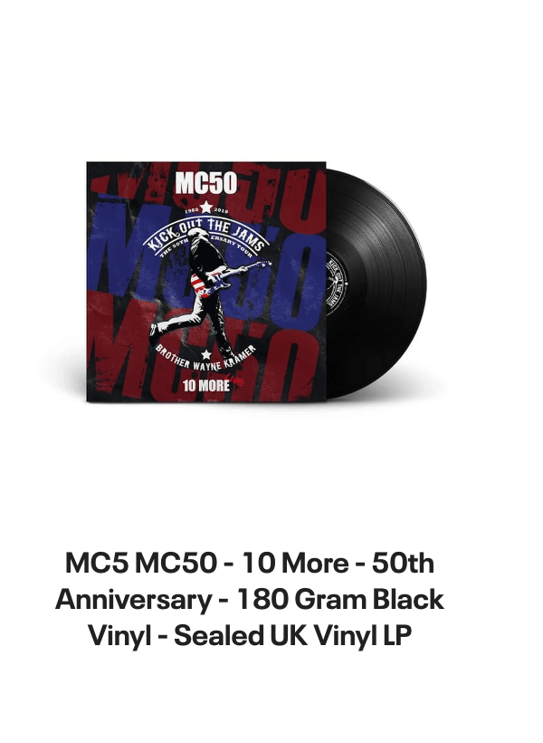 List of products:  The Yardbirds The Yardbirds Japanese Vinyl LP Rage Against The Machine Renegades - 180gm Red Vinyl - Number 005 UK Vinyl LP Hole Celebrity Skin - 180gm Yellow/Red Flame Vinyl - Sealed UK Vinyl LP The Limiñanas Crystal Anis - Sealed US Vinyl LP Steel Pole Bath Tub Butterfly Love + Merch Insert + Lyric insert US Vinyl LP Link Wray Bullshot UK Vinyl LP Puffy Areolas 1982: Dishonorable Discharge US Vinyl LP MC5 MC50 - 10 More - 50th Anniversary - 180 Gram Black Vinyl - Sealed UK Vinyl LP The Yardbirds Sonny Boy Williamson  The Yardbirds - 1st UK Vinyl LP Sonic Youth Goodbye 20th Century US 2-LP vinyl set The Fugs The Fugs Italian Vinyl LP Die Kreuzen Century Days UK Vinyl LP Dead Fly Buchowski Land Of The Rough UK Vinyl LP Table Scraps More Time For Strangers - Sealed UK Vinyl LP MC5 Kick Out The Jams - Clear  Red Splatter Vinyl - Sealed UK Vinyl LP Thee MVPs Science Fiction - Blue Splatter Vinyl - Autographed + Slipmat - Sealed UK Vinyl LP