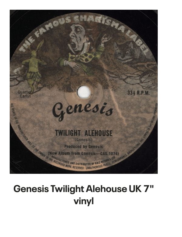 List of products:  Genesis Abacab - G/Y/B/R Sleeve - Vintage Newspaper Clippings UK Vinyl LP Genesis A Trick Of The Tail - Single Pocket Sleeve Greek Vinyl LP Genesis Man On The Corner UK 7 vinyl Genesis Selling England By The Pound - 1st + Insert - VG Sleeve UK Vinyl LP Genesis Invisible Touch Japanese Vinyl LP Genesis In The Beginning - Shrink US Vinyl LP Genesis In Concert 1982 UK Tour programme Genesis The Evolution Of A Rock Band - Softback UK Book Genesis Thats All - Wide Centre UK 7 vinyl Genesis Selling England By The Pound - EMI 100 - 180gm - EX UK Vinyl LP Genesis I Know What I Like (In Your Wardrobe) UK 7 vinyl Genesis Twilight Alehouse UK 7 vinyl Genesis We Cant Dance - EX UK 2-LP vinyl set Genesis Rock Theatre German Vinyl LP Genesis Malentendido Spanish 7 vinyl Genesis Three Sides Live - EX UK 2-LP vinyl set Genesis Foxtrot - 5th - Gold Embossed Sleeve UK Vinyl LP Genesis From One Fan To Another UK Book Genesis Genesis: Peter Gabriel, Phil Collins  Beyond UK Book Genesis Opening The Musical Box - A Genesis Chronicle UK Book Genesis Genesis UK Book Genesis We Cant Dance UK Promo Press pack Genesis In Concert 1982 UK Tour programme Genesis Summertime Open Air Festival German Tour programme Genesis We Cant Dance UK Tour programme Genesis We Cant Dance UK Tour programme Genesis The Genesis Songbook UK DVD Genesis Wind  Wuthering Crew Body Warmer UK Clothing Genesis Your Own Special Way - Jukebox UK 7 vinyl Genesis No Reply At All US 7 vinyl