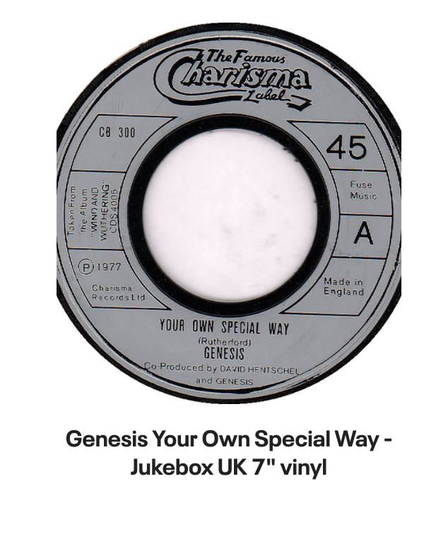 List of products:  Genesis Abacab - G/Y/B/R Sleeve - Vintage Newspaper Clippings UK Vinyl LP Genesis A Trick Of The Tail - Single Pocket Sleeve Greek Vinyl LP Genesis Man On The Corner UK 7 vinyl Genesis Selling England By The Pound - 1st + Insert - VG Sleeve UK Vinyl LP Genesis Invisible Touch Japanese Vinyl LP Genesis In The Beginning - Shrink US Vinyl LP Genesis In Concert 1982 UK Tour programme Genesis The Evolution Of A Rock Band - Softback UK Book Genesis Thats All - Wide Centre UK 7 vinyl Genesis Selling England By The Pound - EMI 100 - 180gm - EX UK Vinyl LP Genesis I Know What I Like (In Your Wardrobe) UK 7 vinyl Genesis Twilight Alehouse UK 7 vinyl Genesis We Cant Dance - EX UK 2-LP vinyl set Genesis Rock Theatre German Vinyl LP Genesis Malentendido Spanish 7 vinyl Genesis Three Sides Live - EX UK 2-LP vinyl set Genesis Foxtrot - 5th - Gold Embossed Sleeve UK Vinyl LP Genesis From One Fan To Another UK Book Genesis Genesis: Peter Gabriel, Phil Collins  Beyond UK Book Genesis Opening The Musical Box - A Genesis Chronicle UK Book Genesis Genesis UK Book Genesis We Cant Dance UK Promo Press pack Genesis In Concert 1982 UK Tour programme Genesis Summertime Open Air Festival German Tour programme Genesis We Cant Dance UK Tour programme Genesis We Cant Dance UK Tour programme Genesis The Genesis Songbook UK DVD Genesis Wind  Wuthering Crew Body Warmer UK Clothing Genesis Your Own Special Way - Jukebox UK 7 vinyl Genesis No Reply At All US 7 vinyl