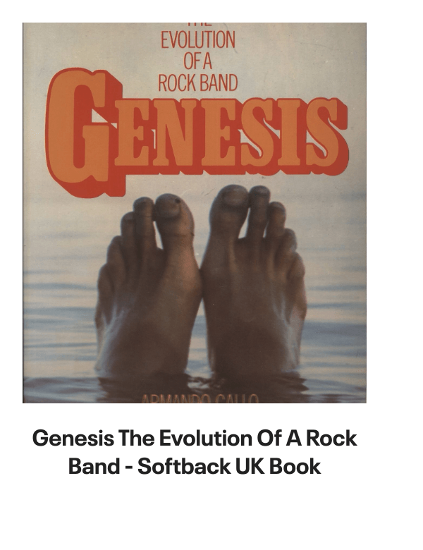 List of products:  Genesis Abacab - G/Y/B/R Sleeve - Vintage Newspaper Clippings UK Vinyl LP Genesis A Trick Of The Tail - Single Pocket Sleeve Greek Vinyl LP Genesis Man On The Corner UK 7 vinyl Genesis Selling England By The Pound - 1st + Insert - VG Sleeve UK Vinyl LP Genesis Invisible Touch Japanese Vinyl LP Genesis In The Beginning - Shrink US Vinyl LP Genesis In Concert 1982 UK Tour programme Genesis The Evolution Of A Rock Band - Softback UK Book Genesis Thats All - Wide Centre UK 7 vinyl Genesis Selling England By The Pound - EMI 100 - 180gm - EX UK Vinyl LP Genesis I Know What I Like (In Your Wardrobe) UK 7 vinyl Genesis Twilight Alehouse UK 7 vinyl Genesis We Cant Dance - EX UK 2-LP vinyl set Genesis Rock Theatre German Vinyl LP Genesis Malentendido Spanish 7 vinyl Genesis Three Sides Live - EX UK 2-LP vinyl set Genesis Foxtrot - 5th - Gold Embossed Sleeve UK Vinyl LP Genesis From One Fan To Another UK Book Genesis Genesis: Peter Gabriel, Phil Collins  Beyond UK Book Genesis Opening The Musical Box - A Genesis Chronicle UK Book Genesis Genesis UK Book Genesis We Cant Dance UK Promo Press pack Genesis In Concert 1982 UK Tour programme Genesis Summertime Open Air Festival German Tour programme Genesis We Cant Dance UK Tour programme Genesis We Cant Dance UK Tour programme Genesis The Genesis Songbook UK DVD Genesis Wind  Wuthering Crew Body Warmer UK Clothing Genesis Your Own Special Way - Jukebox UK 7 vinyl Genesis No Reply At All US 7 vinyl