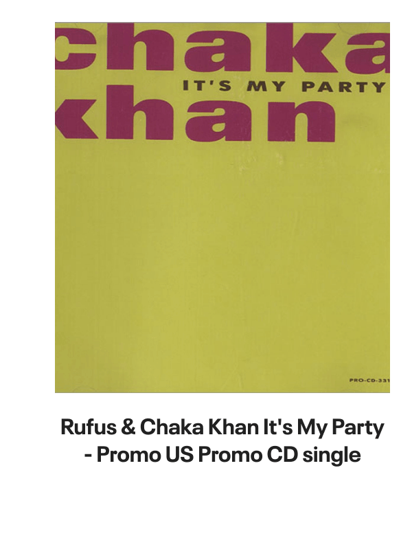 List of products:  Rufus  Chaka Khan This Is My Night UK 7 vinyl Rufus  Chaka Khan Tight Fit Japanese Promo 7 vinyl Rufus  Chaka Khan Im Every Woman - Remix UK 12 vinyl Rufus  Chaka Khan Dont Look At Me That Way UK 12 vinyl Rufus  Chaka Khan Love You All My Lifetime German CD single Rufus  Chaka Khan Im Every Woman - Solid UK 7 vinyl Rufus  Chaka Khan Facts Of Love Japanese Promo 3 CD single Rufus  Chaka Khan One Million Kisses UK 12 vinyl Rufus  Chaka Khan Chaka US Vinyl LP Rufus  Chaka Khan This Is My Night UK 7 vinyl Rufus  Chaka Khan Its My Party - Promo US Promo CD single Rufus  Chaka Khan Its My Party UK 7 vinyl Rufus  Chaka Khan Im Every Woman UK 7 vinyl Rufus  Chaka Khan Eye To Eye UK 7 vinyl Rufus  Chaka Khan Once You Get Started UK 7 vinyl Rufus  Chaka Khan Destiny US Vinyl LP Rufus  Chaka Khan Never Miss The Water Australian CD single Rufus  Chaka Khan Please Pardon Me (You Remind Me Of A Friend) UK Promo 7 vinyl Rufus  Chaka Khan Sharing The Love Japanese Promo 7 vinyl Rufus  Chaka Khan Love Of A Lifetime UK 7 vinyl Rufus  Chaka Khan One Million Kisses UK 7 vinyl Rufus  Chaka Khan Destiny German Vinyl LP Rufus  Chaka Khan Blue Love - Blue Vinyl UK 7 vinyl Anita Ward Ring My Bell UK 12 vinyl Anita Ward Ring My Bell US Promo CD single Anita Ward Ring My Bell US 7 vinyl Shalamar Dancing In The Sheets - gold stamp UK 12 vinyl Shalamar The Look German Vinyl LP Shalamar The Second Time Around UK 12 vinyl Shalamar Disappearing Act UK 12 vinyl