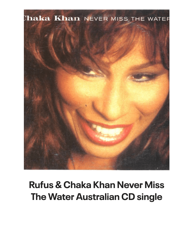 List of products:  Rufus  Chaka Khan This Is My Night UK 7 vinyl Rufus  Chaka Khan Tight Fit Japanese Promo 7 vinyl Rufus  Chaka Khan Im Every Woman - Remix UK 12 vinyl Rufus  Chaka Khan Dont Look At Me That Way UK 12 vinyl Rufus  Chaka Khan Love You All My Lifetime German CD single Rufus  Chaka Khan Im Every Woman - Solid UK 7 vinyl Rufus  Chaka Khan Facts Of Love Japanese Promo 3 CD single Rufus  Chaka Khan One Million Kisses UK 12 vinyl Rufus  Chaka Khan Chaka US Vinyl LP Rufus  Chaka Khan This Is My Night UK 7 vinyl Rufus  Chaka Khan Its My Party - Promo US Promo CD single Rufus  Chaka Khan Its My Party UK 7 vinyl Rufus  Chaka Khan Im Every Woman UK 7 vinyl Rufus  Chaka Khan Eye To Eye UK 7 vinyl Rufus  Chaka Khan Once You Get Started UK 7 vinyl Rufus  Chaka Khan Destiny US Vinyl LP Rufus  Chaka Khan Never Miss The Water Australian CD single Rufus  Chaka Khan Please Pardon Me (You Remind Me Of A Friend) UK Promo 7 vinyl Rufus  Chaka Khan Sharing The Love Japanese Promo 7 vinyl Rufus  Chaka Khan Love Of A Lifetime UK 7 vinyl Rufus  Chaka Khan One Million Kisses UK 7 vinyl Rufus  Chaka Khan Destiny German Vinyl LP Rufus  Chaka Khan Blue Love - Blue Vinyl UK 7 vinyl Anita Ward Ring My Bell UK 12 vinyl Anita Ward Ring My Bell US Promo CD single Anita Ward Ring My Bell US 7 vinyl Shalamar Dancing In The Sheets - gold stamp UK 12 vinyl Shalamar The Look German Vinyl LP Shalamar The Second Time Around UK 12 vinyl Shalamar Disappearing Act UK 12 vinyl