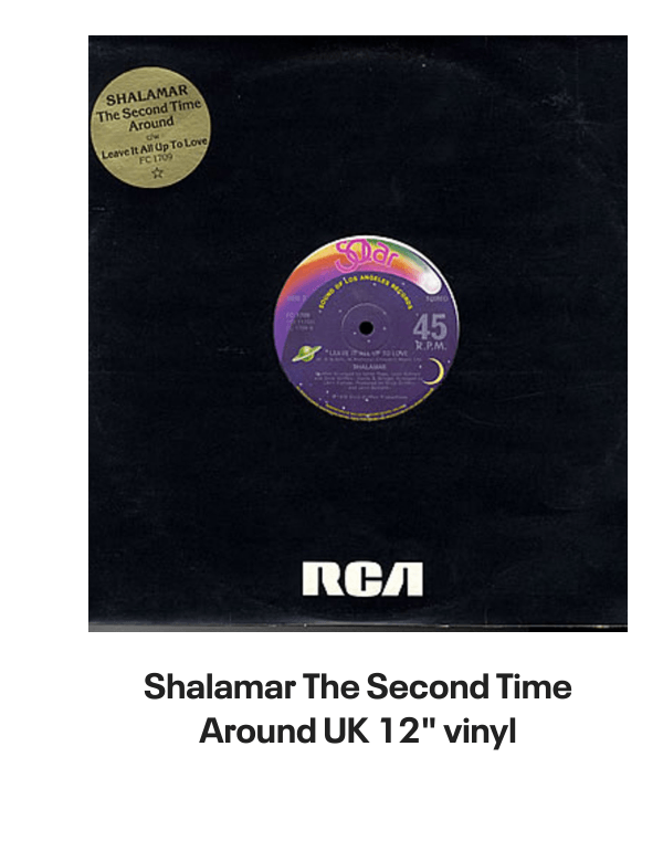 List of products:  Rufus  Chaka Khan This Is My Night UK 7 vinyl Rufus  Chaka Khan Tight Fit Japanese Promo 7 vinyl Rufus  Chaka Khan Im Every Woman - Remix UK 12 vinyl Rufus  Chaka Khan Dont Look At Me That Way UK 12 vinyl Rufus  Chaka Khan Love You All My Lifetime German CD single Rufus  Chaka Khan Im Every Woman - Solid UK 7 vinyl Rufus  Chaka Khan Facts Of Love Japanese Promo 3 CD single Rufus  Chaka Khan One Million Kisses UK 12 vinyl Rufus  Chaka Khan Chaka US Vinyl LP Rufus  Chaka Khan This Is My Night UK 7 vinyl Rufus  Chaka Khan Its My Party - Promo US Promo CD single Rufus  Chaka Khan Its My Party UK 7 vinyl Rufus  Chaka Khan Im Every Woman UK 7 vinyl Rufus  Chaka Khan Eye To Eye UK 7 vinyl Rufus  Chaka Khan Once You Get Started UK 7 vinyl Rufus  Chaka Khan Destiny US Vinyl LP Rufus  Chaka Khan Never Miss The Water Australian CD single Rufus  Chaka Khan Please Pardon Me (You Remind Me Of A Friend) UK Promo 7 vinyl Rufus  Chaka Khan Sharing The Love Japanese Promo 7 vinyl Rufus  Chaka Khan Love Of A Lifetime UK 7 vinyl Rufus  Chaka Khan One Million Kisses UK 7 vinyl Rufus  Chaka Khan Destiny German Vinyl LP Rufus  Chaka Khan Blue Love - Blue Vinyl UK 7 vinyl Anita Ward Ring My Bell UK 12 vinyl Anita Ward Ring My Bell US Promo CD single Anita Ward Ring My Bell US 7 vinyl Shalamar Dancing In The Sheets - gold stamp UK 12 vinyl Shalamar The Look German Vinyl LP Shalamar The Second Time Around UK 12 vinyl Shalamar Disappearing Act UK 12 vinyl