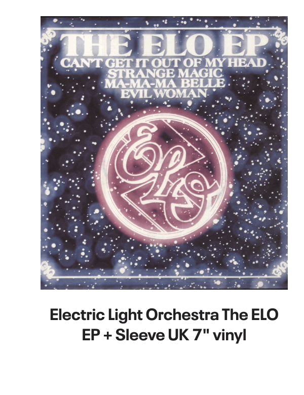 List of products:  Electric Light Orchestra Secret Messages Japanese Vinyl LP Electric Light Orchestra Out Of The Blue - Yellow  Red Vinyl Edition - Sealed UK 2-LP vinyl set Electric Light Orchestra From Out Of Nowhere - 180gm Blue Vinyl UK Vinyl LP Electric Light Orchestra Livin Thing UK 7 vinyl Electric Light Orchestra Im Alive - P/S - Solid UK 7 vinyl Electric Light Orchestra ELO II US Vinyl LP Electric Light Orchestra Time UK Vinyl LP Electric Light Orchestra All Over The World UK 7 vinyl Electric Light Orchestra When I Was A Boy UK Promo CD-R acetate Electric Light Orchestra Shine A Little Love + p/s UK 7 vinyl Electric Light Orchestra Turn To Stone Japanese 7 vinyl Electric Light Orchestra Wild West Hero UK 7 vinyl Electric Light Orchestra The ELO EP + Sleeve UK 7 vinyl Electric Light Orchestra Secret Messages - inj UK 7 vinyl Electric Light Orchestra Calling America UK 7 vinyl Electric Light Orchestra Shine A Little Love - White Vinyl UK 12 vinyl Electric Light Orchestra Eldorado - Super Audio CD - Sealed US Super audio CD Electric Light Orchestra Showdown - wol UK 7 vinyl Electric Light Orchestra Olé ELO US Vinyl LP Electric Light Orchestra Dont Bring Me Down UK 7 vinyl Electric Light Orchestra The Light Shines On Japanese Vinyl LP Electric Light Orchestra The Essential Electric Light Orchestra - Sealed Japanese CD album Electric Light Orchestra Hold On Tight UK 7 vinyl Electric Light Orchestra Nightrider UK 7 vinyl Electric Light Orchestra On The Third Day - Clear Vinyl UK Vinyl LP Electric Light Orchestra Livin Thing Austrian CD album Electric Light Orchestra Face The Music Japanese CD album Electric Light Orchestra The Classic Albums Collection UK Cd album box set Electric Light Orchestra Ticket To The Moon UK 7 vinyl Electric Light Orchestra Hold On Tight UK 7 vinyl