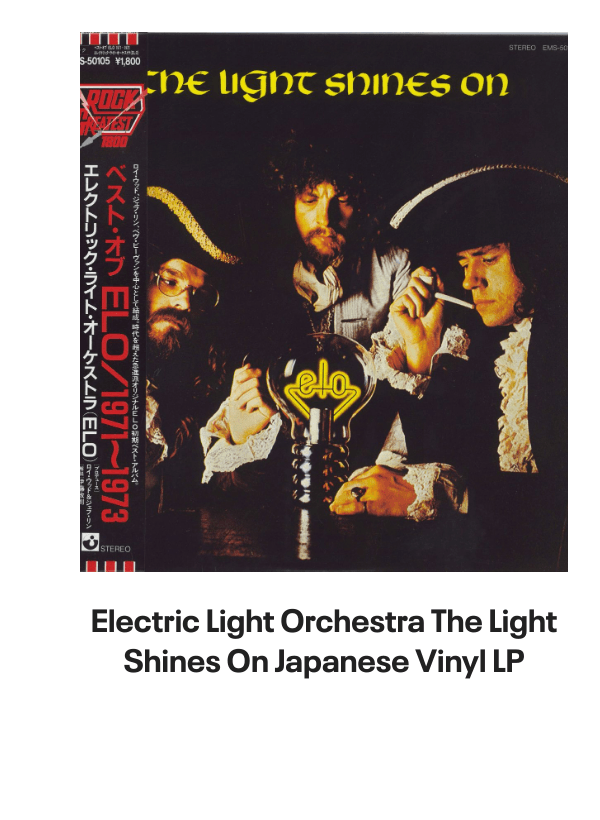 List of products:  Electric Light Orchestra Secret Messages Japanese Vinyl LP Electric Light Orchestra Out Of The Blue - Yellow  Red Vinyl Edition - Sealed UK 2-LP vinyl set Electric Light Orchestra From Out Of Nowhere - 180gm Blue Vinyl UK Vinyl LP Electric Light Orchestra Livin Thing UK 7 vinyl Electric Light Orchestra Im Alive - P/S - Solid UK 7 vinyl Electric Light Orchestra ELO II US Vinyl LP Electric Light Orchestra Time UK Vinyl LP Electric Light Orchestra All Over The World UK 7 vinyl Electric Light Orchestra When I Was A Boy UK Promo CD-R acetate Electric Light Orchestra Shine A Little Love + p/s UK 7 vinyl Electric Light Orchestra Turn To Stone Japanese 7 vinyl Electric Light Orchestra Wild West Hero UK 7 vinyl Electric Light Orchestra The ELO EP + Sleeve UK 7 vinyl Electric Light Orchestra Secret Messages - inj UK 7 vinyl Electric Light Orchestra Calling America UK 7 vinyl Electric Light Orchestra Shine A Little Love - White Vinyl UK 12 vinyl Electric Light Orchestra Eldorado - Super Audio CD - Sealed US Super audio CD Electric Light Orchestra Showdown - wol UK 7 vinyl Electric Light Orchestra Olé ELO US Vinyl LP Electric Light Orchestra Dont Bring Me Down UK 7 vinyl Electric Light Orchestra The Light Shines On Japanese Vinyl LP Electric Light Orchestra The Essential Electric Light Orchestra - Sealed Japanese CD album Electric Light Orchestra Hold On Tight UK 7 vinyl Electric Light Orchestra Nightrider UK 7 vinyl Electric Light Orchestra On The Third Day - Clear Vinyl UK Vinyl LP Electric Light Orchestra Livin Thing Austrian CD album Electric Light Orchestra Face The Music Japanese CD album Electric Light Orchestra The Classic Albums Collection UK Cd album box set Electric Light Orchestra Ticket To The Moon UK 7 vinyl Electric Light Orchestra Hold On Tight UK 7 vinyl