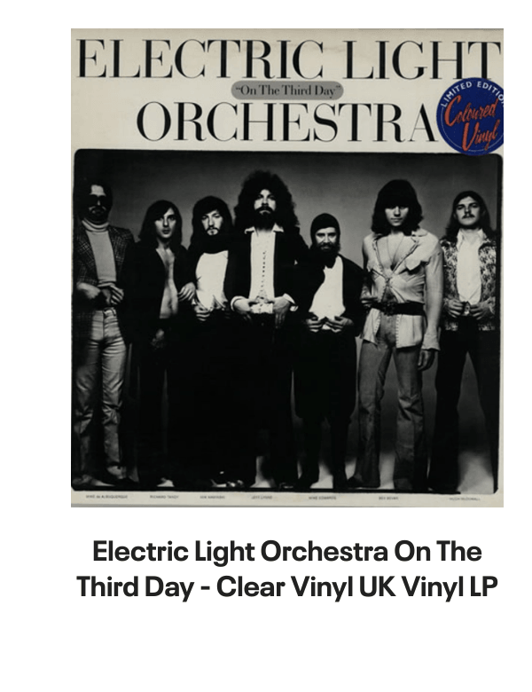 List of products:  Electric Light Orchestra Secret Messages Japanese Vinyl LP Electric Light Orchestra Out Of The Blue - Yellow  Red Vinyl Edition - Sealed UK 2-LP vinyl set Electric Light Orchestra From Out Of Nowhere - 180gm Blue Vinyl UK Vinyl LP Electric Light Orchestra Livin Thing UK 7 vinyl Electric Light Orchestra Im Alive - P/S - Solid UK 7 vinyl Electric Light Orchestra ELO II US Vinyl LP Electric Light Orchestra Time UK Vinyl LP Electric Light Orchestra All Over The World UK 7 vinyl Electric Light Orchestra When I Was A Boy UK Promo CD-R acetate Electric Light Orchestra Shine A Little Love + p/s UK 7 vinyl Electric Light Orchestra Turn To Stone Japanese 7 vinyl Electric Light Orchestra Wild West Hero UK 7 vinyl Electric Light Orchestra The ELO EP + Sleeve UK 7 vinyl Electric Light Orchestra Secret Messages - inj UK 7 vinyl Electric Light Orchestra Calling America UK 7 vinyl Electric Light Orchestra Shine A Little Love - White Vinyl UK 12 vinyl Electric Light Orchestra Eldorado - Super Audio CD - Sealed US Super audio CD Electric Light Orchestra Showdown - wol UK 7 vinyl Electric Light Orchestra Olé ELO US Vinyl LP Electric Light Orchestra Dont Bring Me Down UK 7 vinyl Electric Light Orchestra The Light Shines On Japanese Vinyl LP Electric Light Orchestra The Essential Electric Light Orchestra - Sealed Japanese CD album Electric Light Orchestra Hold On Tight UK 7 vinyl Electric Light Orchestra Nightrider UK 7 vinyl Electric Light Orchestra On The Third Day - Clear Vinyl UK Vinyl LP Electric Light Orchestra Livin Thing Austrian CD album Electric Light Orchestra Face The Music Japanese CD album Electric Light Orchestra The Classic Albums Collection UK Cd album box set Electric Light Orchestra Ticket To The Moon UK 7 vinyl Electric Light Orchestra Hold On Tight UK 7 vinyl