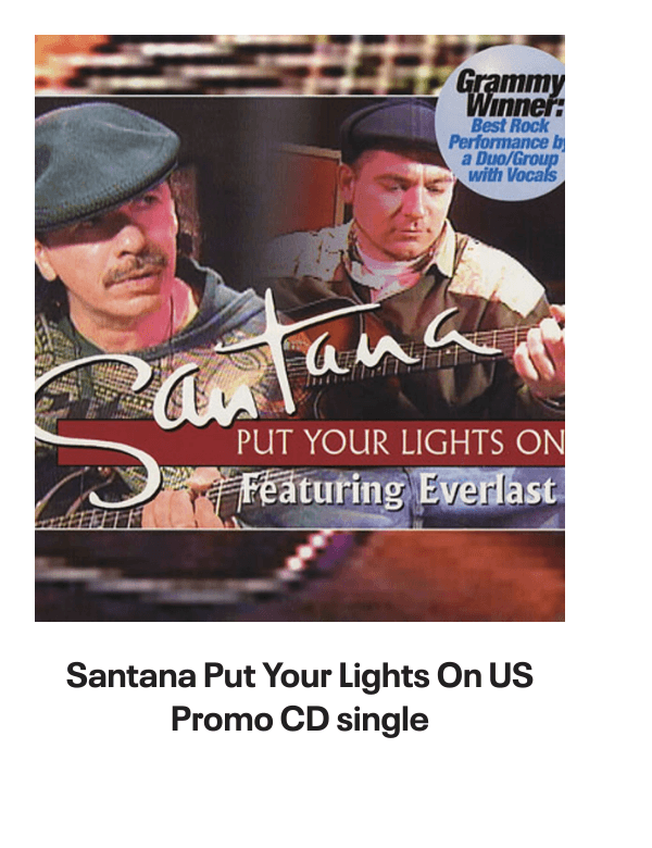 List of products:  Santana Love Devotion Surrender Japanese Vinyl LP Santana Shango Japanese Vinyl LP Santana Moonflower - 180g US 2-LP vinyl set Santana Santana - 3rd Portuguese Vinyl LP Santana Welcome - White label variant UK Vinyl LP Santana The Swing Of Delight Japanese Vinyl LP Santana Zebop! US Vinyl LP Santana Santana Japanese CD album Santana Santana III - Quad - EX US Vinyl LP Santana Borboletta Dutch Vinyl LP Santana Caravanserai Japanese CD album Santana Beyond Appearances UK Promo Vinyl LP Santana Moonflower Japanese 2-CD album set Santana Borboletta - Nice Price Line Japanese CD album Santana 2007 Tour US Tour programme Santana Love Devotion Surrender - export US Vinyl LP Santana Abraxas - Quad US Vinyl LP Santana Abraxas - Stickered Sleeve UK Vinyl LP Santana Abraxas - 2nd UK Vinyl LP Santana Just Feel Better UK CD single Santana Shango UK Vinyl LP Santana As Years Go By UK CD album Santana One Chain (Dont Make No Prison) - Red Vinyl Mexican 12 vinyl Santana Zebop! UK Vinyl LP Santana Love Devotion Surrender UK Vinyl LP Santana Golden Grand Prix 30 + obi Japanese 2-LP vinyl set Santana Caravanserai - 1st - EX UK Vinyl LP Santana Put Your Lights On US Promo CD single Santana Put Your Lights On UK Promo CD-R acetate Santana Caravanserai - Quad US Vinyl LP