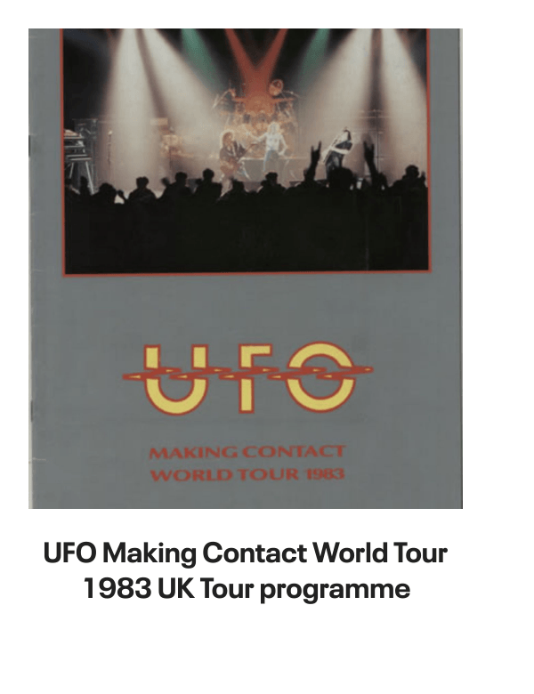 List of products:  UFO Doctor Doctor EP UK 7 vinyl UFO Live In Youngstown 1978 - RSD2020 - Sealed UK 2-LP vinyl set UFO The Best Of UFO German Vinyl LP UFO Misdemeanor - Sealed US Vinyl LP UFO No Place To Run - Blue Titles UK Vinyl LP UFO Strangers In The Night French 2-LP vinyl set UFO UFO 1 UK Vinyl LP UFO The Wild, The Willing And The Innocent UK Vinyl LP UFO Couldnt Get It Right UK 7 vinyl UFO Back Into My Life UK 7 picture disc UFO When Its Time To Rock UK 7 picture disc UFO Let It Rain - Clear vinyl UK 7 vinyl UFO No Heavy Petting - EX UK Vinyl LP UFO No Place To Run - Red Titles UK Vinyl LP UFO Headstone - The Best Of UFO UK 2-LP vinyl set UFO Let It Rain UK 7 vinyl UFO U.F.O. 1 - Red Vinyl Japanese Vinyl LP UFO Mechanix + Poster - EX UK Vinyl LP UFO Mechanix UK Vinyl LP UFO Lonely Heart UK 7 vinyl UFO Young Blood - Red Vinyl UK 7 vinyl UFO Making Contact World Tour 1983 UK Tour programme UFO Lonely Heart - Clear Vinyl UK 7 vinyl UFO Pages From An Autograph Book UK Memorabilia UFO Obsession US Vinyl LP UFO Only You Can Rock Me - Red UK 7 vinyl Ufomammut Warsheep - White Vinyl US 7 vinyl Ufomammut Oro: Opus Primum Italian Vinyl LP Bill Bruford Feels Good To Me UK Vinyl LP Bill Bruford Dig? UK Vinyl LP