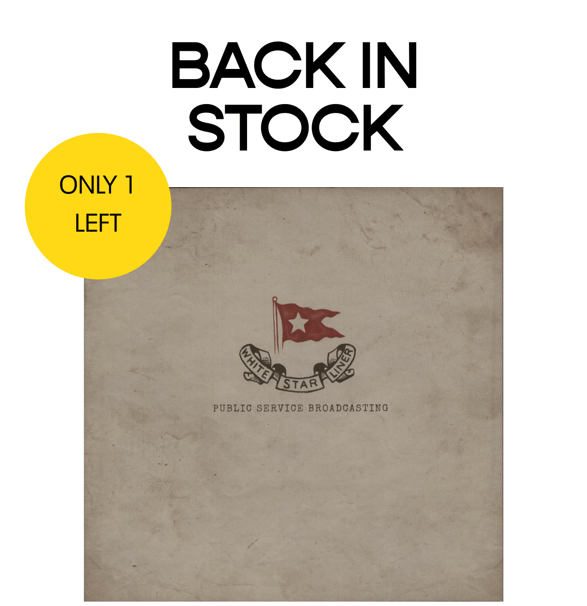  ONLY 1 LEFT BACK IN STOCK