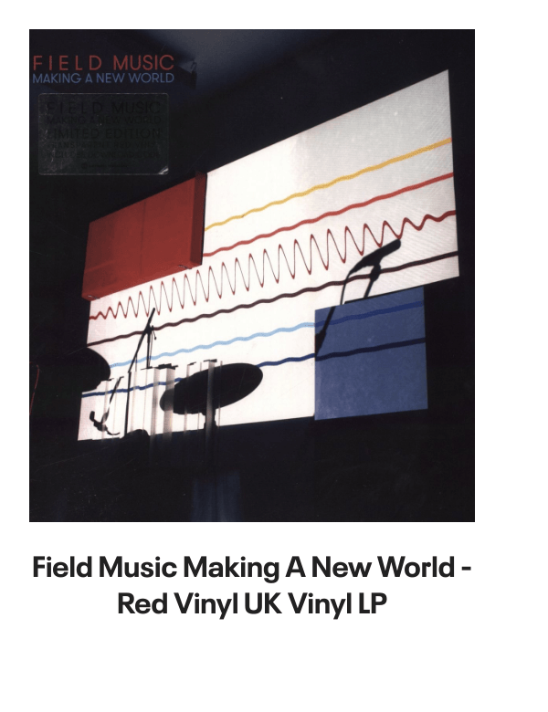 List of products:  Public Service Broadcasting Night Flight - The Last Flight Remixes - Midnight Blue Vinyl UK Vinyl LP Public Service Broadcasting This New Noise - White Vinyl - Sealed UK 2-LP vinyl set Public Service Broadcasting Every Valley - Clear vinyl - Sealed UK Vinyl LP Public Service Broadcasting Live At Brixton UK 3-disc CD/DVD Set Public Service Broadcasting Signal 30 - Orange Vinyl UK 7 vinyl Public Service Broadcasting The Race For Space - Clear Vinyl UK Vinyl LP Public Service Broadcasting Night Mail UK 12 vinyl Public Service Broadcasting The War Room UK 12 vinyl Public Service Broadcasting Bright Magic - White Vinyl + Signed Photo UK Vinyl LP Public Service Broadcasting Theme From PSB - Pink Vinyl UK 7 vinyl Public Service Broadcasting Elfstedentocht (Parts 1  2) - RSD14 - White Vinyl UK 7 vinyl Public Service Broadcasting The Other Side UK 7 picture disc Public Service Broadcasting Go! - Green Vinyl UK 7 vinyl Everything Everything Kemosabe UK Promo CD-R acetate Everything Everything My Kz, Yr Bf UK Promo CD single Field Music Making A New World - Red Vinyl UK Vinyl LP Field Music Write Your Own History UK CD album Field Music Shorter Shorter UK 7 vinyl Field Music If Only The Moon Were Up UK 7 vinyl Field Music Tones Of Town - 180g - Yellow Vinyl UK Vinyl LP Field Music If Only The Moon Were Up UK Promo CD single Field Music In Context UK 7 vinyl Field Music Field Music [Measure] + CD UK 2-LP vinyl set Field Music Tones Of Town UK Promo CD album Field Music A House Is Not A Home UK 7 vinyl Field Music Music For Drifters - RSD15 - Silver Vinyl - Sealed UK Vinyl LP The Go! Team The Power Is On UK Promo CD single The Go! Team Thunder, Lightning, Strike UK Vinyl LP The Go! Team Grip Like A Vice UK CD single The Go! Team Doing It Right UK CD single