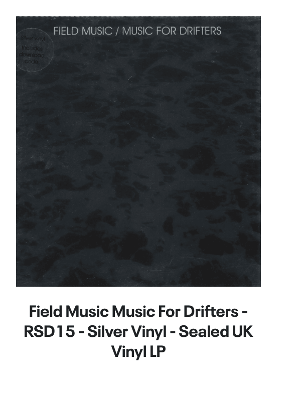 List of products:  Public Service Broadcasting Night Flight - The Last Flight Remixes - Midnight Blue Vinyl UK Vinyl LP Public Service Broadcasting This New Noise - White Vinyl - Sealed UK 2-LP vinyl set Public Service Broadcasting Every Valley - Clear vinyl - Sealed UK Vinyl LP Public Service Broadcasting Live At Brixton UK 3-disc CD/DVD Set Public Service Broadcasting Signal 30 - Orange Vinyl UK 7 vinyl Public Service Broadcasting The Race For Space - Clear Vinyl UK Vinyl LP Public Service Broadcasting Night Mail UK 12 vinyl Public Service Broadcasting The War Room UK 12 vinyl Public Service Broadcasting Bright Magic - White Vinyl + Signed Photo UK Vinyl LP Public Service Broadcasting Theme From PSB - Pink Vinyl UK 7 vinyl Public Service Broadcasting Elfstedentocht (Parts 1  2) - RSD14 - White Vinyl UK 7 vinyl Public Service Broadcasting The Other Side UK 7 picture disc Public Service Broadcasting Go! - Green Vinyl UK 7 vinyl Everything Everything Kemosabe UK Promo CD-R acetate Everything Everything My Kz, Yr Bf UK Promo CD single Field Music Making A New World - Red Vinyl UK Vinyl LP Field Music Write Your Own History UK CD album Field Music Shorter Shorter UK 7 vinyl Field Music If Only The Moon Were Up UK 7 vinyl Field Music Tones Of Town - 180g - Yellow Vinyl UK Vinyl LP Field Music If Only The Moon Were Up UK Promo CD single Field Music In Context UK 7 vinyl Field Music Field Music [Measure] + CD UK 2-LP vinyl set Field Music Tones Of Town UK Promo CD album Field Music A House Is Not A Home UK 7 vinyl Field Music Music For Drifters - RSD15 - Silver Vinyl - Sealed UK Vinyl LP The Go! Team The Power Is On UK Promo CD single The Go! Team Thunder, Lightning, Strike UK Vinyl LP The Go! Team Grip Like A Vice UK CD single The Go! Team Doing It Right UK CD single