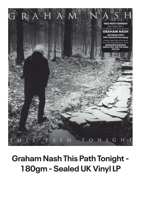List of products:  David Crosby  Graham Nash Lay Me Down UK Promo CD-R acetate David Crosby  Graham Nash Whistling Down The Wire US Vinyl LP David Crosby  Graham Nash Lay Me Down US Promo CD single David Crosby  Graham Nash Whistling Down The Wire German Vinyl LP David Crosby  Graham Nash David Crosby Graham Nash + Ticket Stub Japanese Tour programme David Crosby For Free - Fruit Punch Vinyl UK Vinyl LP David Crosby Lighthouse US CD album David Crosby Drive My Car UK 12 vinyl David Crosby If I Could Only Remember My Name - Remastered 180 Gram - Sealed UK Vinyl LP Graham Nash Wild Tales US Vinyl LP Graham Nash Innocent Eyes US Vinyl LP Graham Nash This Path Tonight - 180gm - Sealed UK Vinyl LP Graham Nash Songs For Beginners US Promo CD-R acetate Graham Nash Innocent Eyes UK 7 vinyl Stephen Stills Carry On US 4-CD set Stephen Stills It Doesnt Matter UK 7 vinyl Stephen Stills Sit Yourself Down UK 7 vinyl Stephen Stills Still Stills: The Best Of US Vinyl LP Stephen Stills Man Alive US Promo CD-R acetate Stephen Stills Stephen Stills 2 - 1st - EX UK Vinyl LP Neil Young Toast UK 2-LP vinyl set Neil Young Homegrown UK CD album Neil Young Live At Fillmore East UK 2-disc CD/DVD set Neil Young Official Release Series Discs 26, 27, 28  29 - Numbered Edition - 4-CD Album Set - Sealed UK 4-CD set Neil Young Official Release Series Discs 26, 27, 28  29 - Numbered Edition - 8-LP Box Set - Sealed UK Vinyl box set Neil Young On The Beach Australian Vinyl LP Neil Young Cowgirl In The Sand 1970 - Sealed UK Vinyl LP Neil Young War Song Japanese 7 vinyl Neil Young Road Rock VI US DVD-Audio disc Neil Young Silver  Gold Japanese Promo CD album